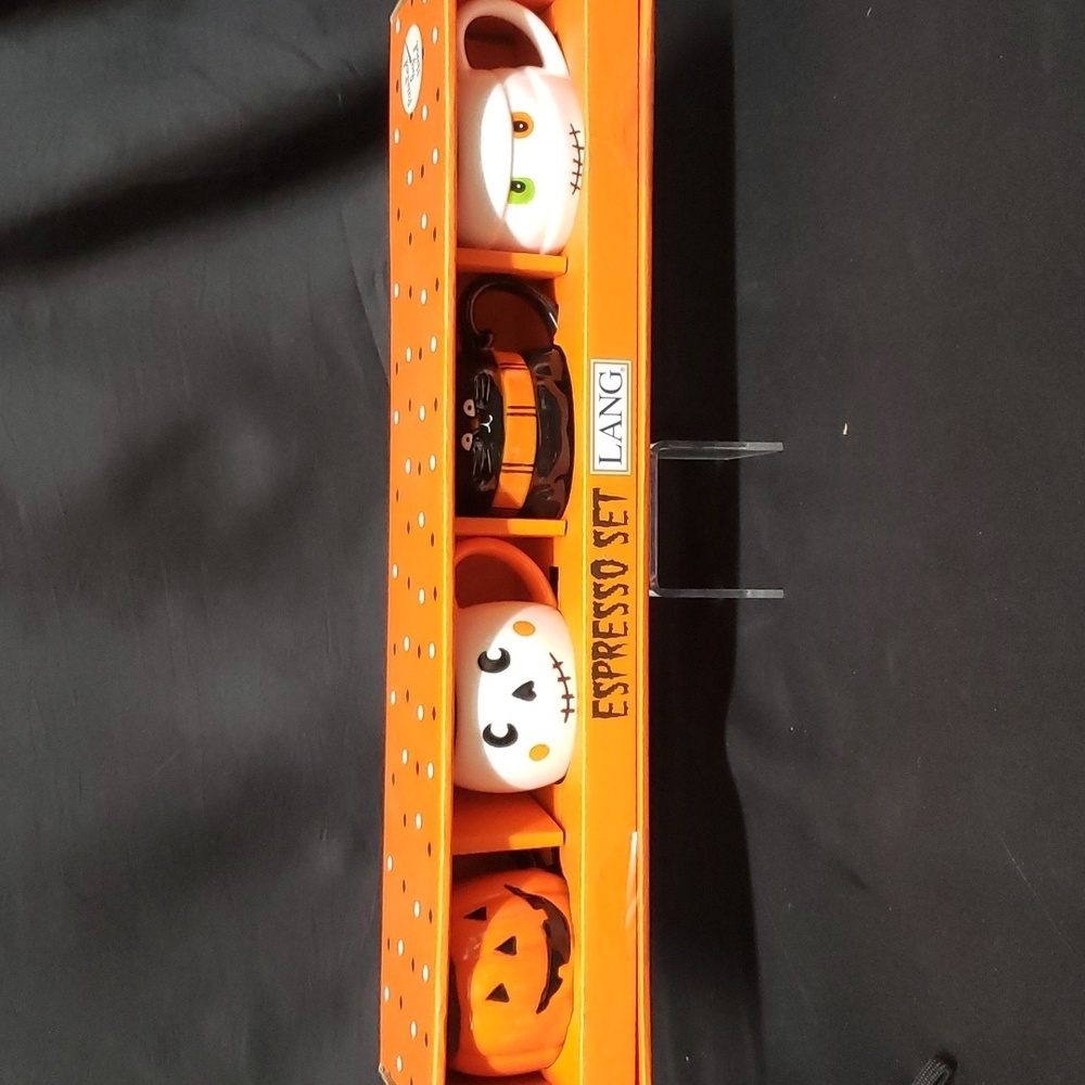 Lang NWT Halloween Espresso Set, Halloween Characters Design